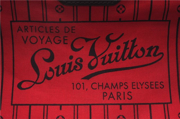 Authentic Louis Vuitton Damier Neverfull MM Shoulder Tote Bag N51105 LV 0413E