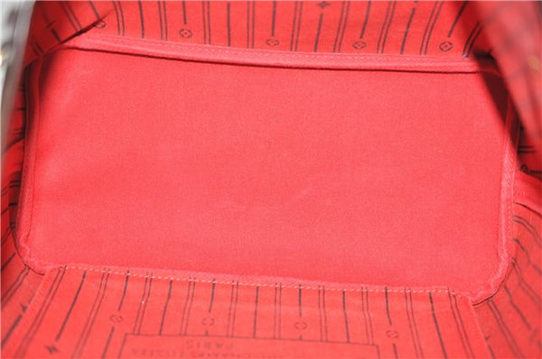 Authentic Louis Vuitton Damier Neverfull MM Shoulder Tote Bag N51105 LV 0413E