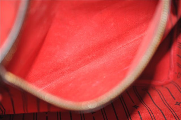 Authentic Louis Vuitton Damier Neverfull MM Shoulder Tote Bag N51105 LV 0413E