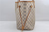 Authentic Louis Vuitton Damier Azur Neverfull MM Tote Bag N51107 LV 0508E