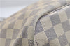 Authentic Louis Vuitton Damier Azur Neverfull MM Tote Bag N51107 LV 0508E