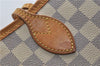 Authentic Louis Vuitton Damier Azur Neverfull MM Tote Bag N51107 LV 0508E
