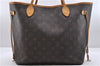 Authentic Louis Vuitton Monogram Neverfull MM Tote Bag M40156 LV 0563D