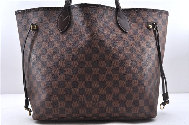 Authentic Louis Vuitton Damier Neverfull MM Shoulder Tote Bag N51105 LV 0707E