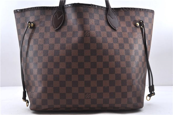 Authentic Louis Vuitton Damier Neverfull MM Shoulder Tote Bag N51105 LV 0707E