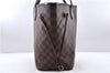 Authentic Louis Vuitton Damier Neverfull MM Shoulder Tote Bag N51105 LV 0707E