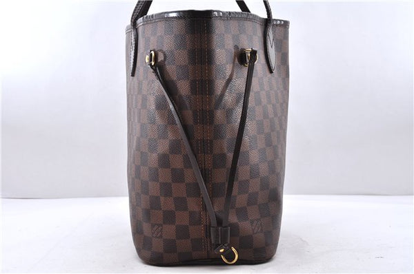 Authentic Louis Vuitton Damier Neverfull MM Shoulder Tote Bag N51105 LV 0707E