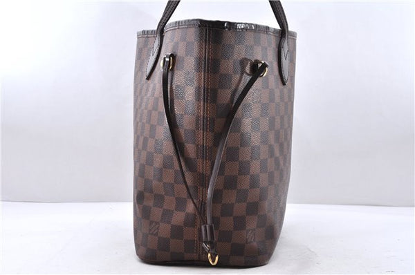 Authentic Louis Vuitton Damier Neverfull MM Shoulder Tote Bag N51105 LV 0707E