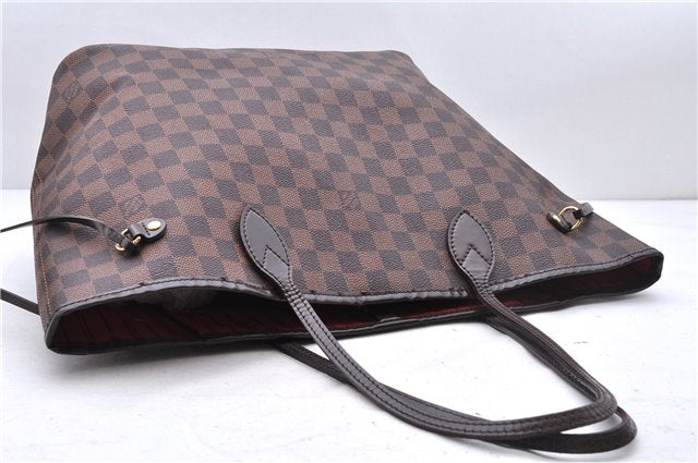 Authentic Louis Vuitton Damier Neverfull MM Shoulder Tote Bag N51105 LV 0707E