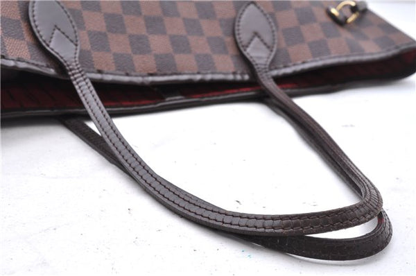 Authentic Louis Vuitton Damier Neverfull MM Shoulder Tote Bag N51105 LV 0707E