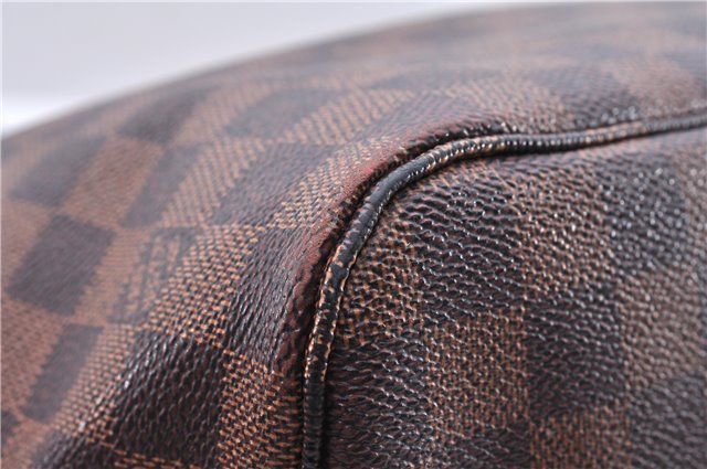 Authentic Louis Vuitton Damier Neverfull MM Shoulder Tote Bag N51105 LV 0707E