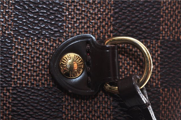 Authentic Louis Vuitton Damier Neverfull MM Shoulder Tote Bag N51105 LV 0707E