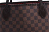 Authentic Louis Vuitton Damier Neverfull MM Shoulder Tote Bag N51105 LV 0707E