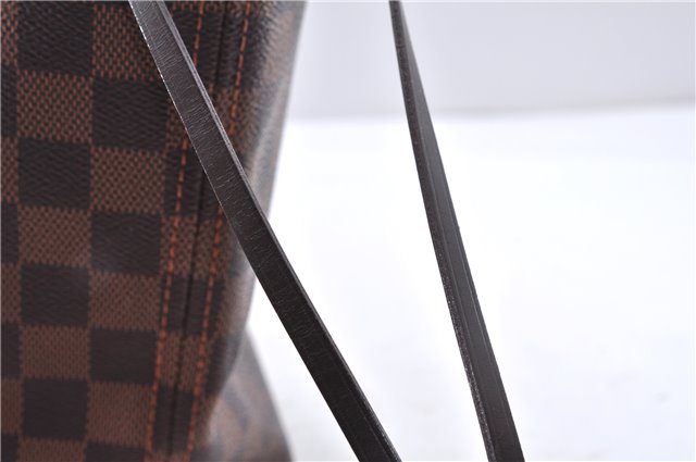 Authentic Louis Vuitton Damier Neverfull MM Shoulder Tote Bag N51105 LV 0707E