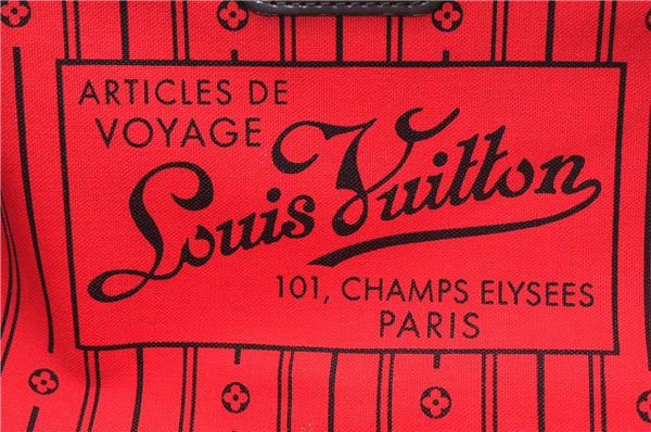 Authentic Louis Vuitton Damier Neverfull MM Shoulder Tote Bag N51105 LV 0707E