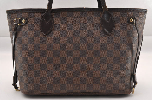 Authentic Louis Vuitton Damier Neverfull PM Shoulder Tote Bag N51109 LV 0869I