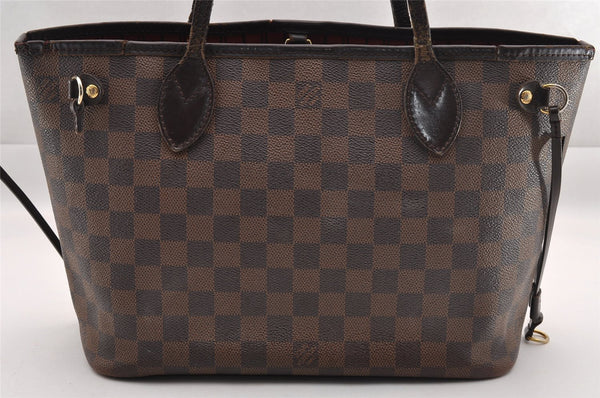 Authentic Louis Vuitton Damier Neverfull PM Shoulder Tote Bag N51109 LV 0869I