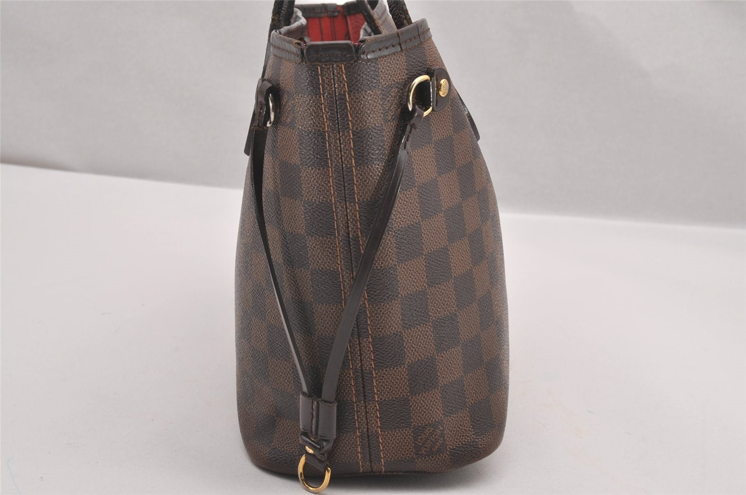 Authentic Louis Vuitton Damier Neverfull PM Shoulder Tote Bag N51109 LV 0869I