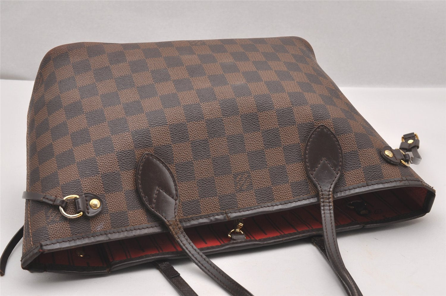 Authentic Louis Vuitton Damier Neverfull PM Shoulder Tote Bag N51109 LV 0869I