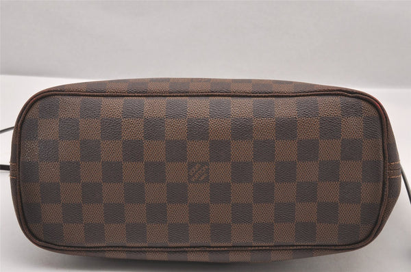 Authentic Louis Vuitton Damier Neverfull PM Shoulder Tote Bag N51109 LV 0869I
