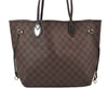Authentic Louis Vuitton Damier Neverfull MM Shoulder Tote Bag N51105 LV 0953I