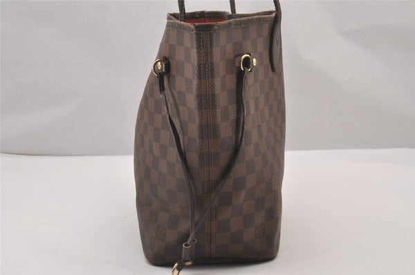 Authentic Louis Vuitton Damier Neverfull MM Shoulder Tote Bag N51105 LV 0953I