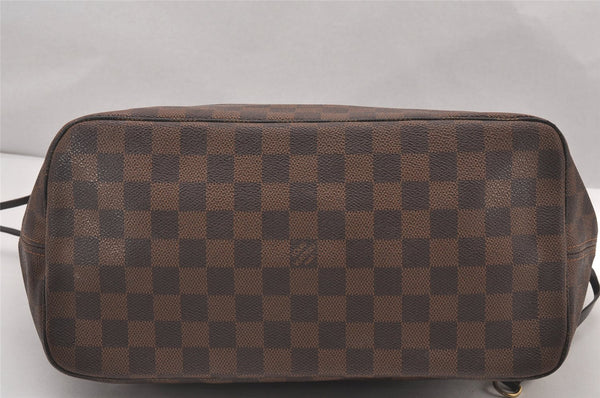 Authentic Louis Vuitton Damier Neverfull MM Shoulder Tote Bag N51105 LV 0953I