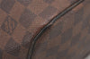 Authentic Louis Vuitton Damier Neverfull MM Shoulder Tote Bag N51105 LV 0953I