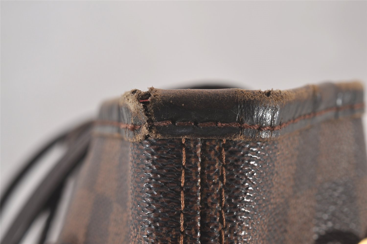 Authentic Louis Vuitton Damier Neverfull MM Shoulder Tote Bag N51105 LV 0953I