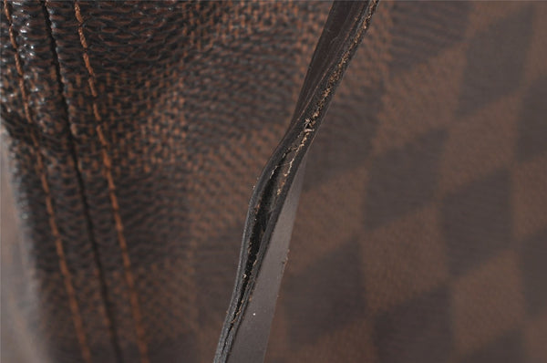 Authentic Louis Vuitton Damier Neverfull MM Shoulder Tote Bag N51105 LV 0953I