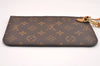 Authentic Louis Vuitton Monogram Neverfull MM Pouch Purse Clutch Bag Pink 1058I