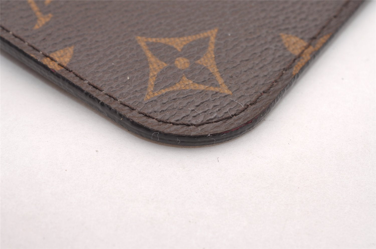 Authentic Louis Vuitton Monogram Neverfull MM Pouch Purse Clutch Bag Pink 1058I