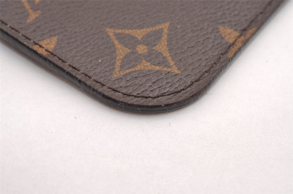 Authentic Louis Vuitton Monogram Neverfull MM Pouch Purse Clutch Bag Pink 1058I