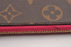 Authentic Louis Vuitton Monogram Neverfull MM Pouch Purse Clutch Bag Pink 1058I