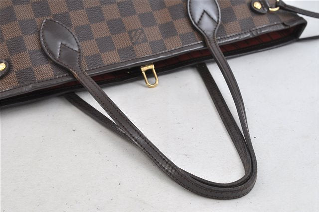 Authentic Louis Vuitton Damier Neverfull PM Tote Bag N51109 LV 1092D
