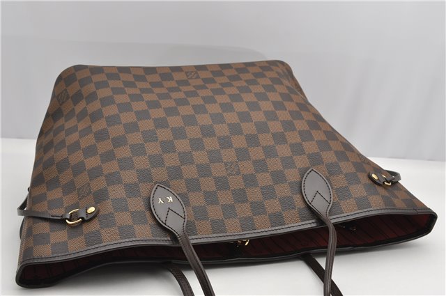 Authentic Louis Vuitton Damier Neverfull MM Shoulder Tote Bag N51105 LV 1327F