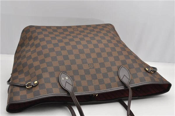 Authentic Louis Vuitton Damier Neverfull MM Shoulder Tote Bag N51105 LV 1327F