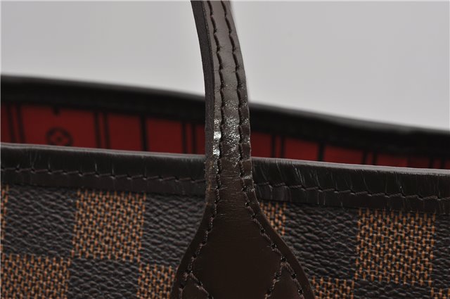 Authentic Louis Vuitton Damier Neverfull MM Shoulder Tote Bag N51105 LV 1327F