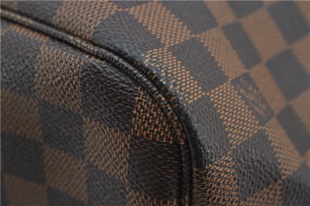 Authentic Louis Vuitton Damier Neverfull MM Shoulder Tote Bag N51105 LV 1327F