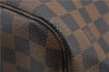 Authentic Louis Vuitton Damier Neverfull MM Shoulder Tote Bag N51105 LV 1327F