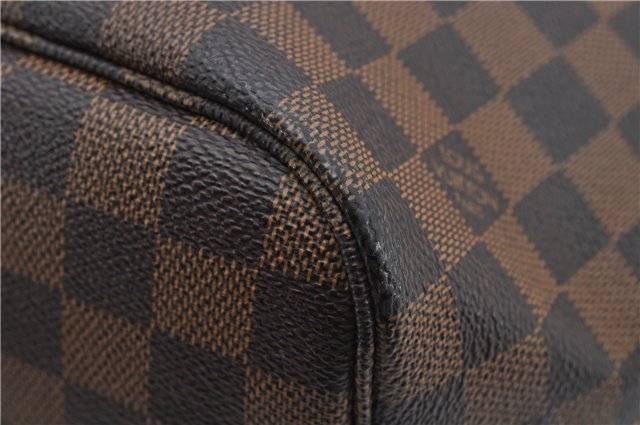 Authentic Louis Vuitton Damier Neverfull MM Shoulder Tote Bag N51105 LV 1327F