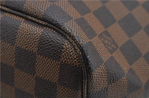 Authentic Louis Vuitton Damier Neverfull MM Shoulder Tote Bag N51105 LV 1327F