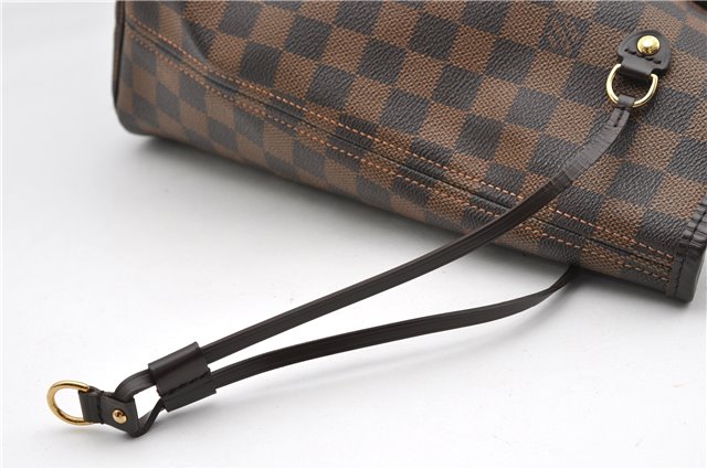 Authentic Louis Vuitton Damier Neverfull MM Shoulder Tote Bag N51105 LV 1327F