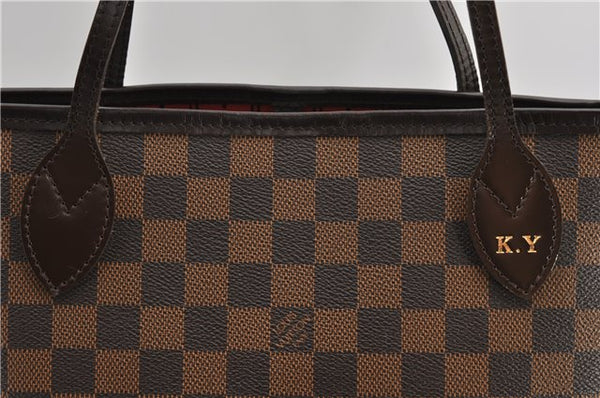 Authentic Louis Vuitton Damier Neverfull MM Shoulder Tote Bag N51105 LV 1327F