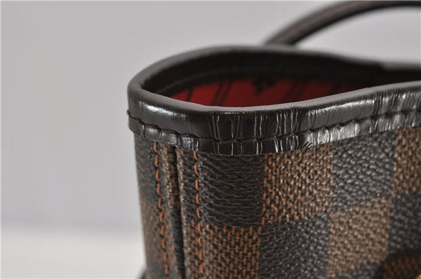 Authentic Louis Vuitton Damier Neverfull MM Shoulder Tote Bag N51105 LV 1327F