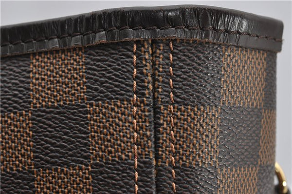 Authentic Louis Vuitton Damier Neverfull MM Shoulder Tote Bag N51105 LV 1327F