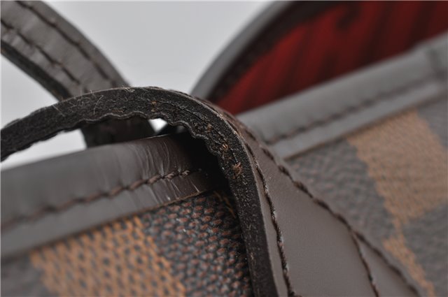 Authentic Louis Vuitton Damier Neverfull MM Shoulder Tote Bag N51105 LV 1327F