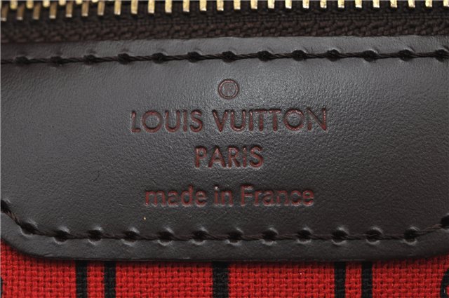 Authentic Louis Vuitton Damier Neverfull MM Shoulder Tote Bag N51105 LV 1327F