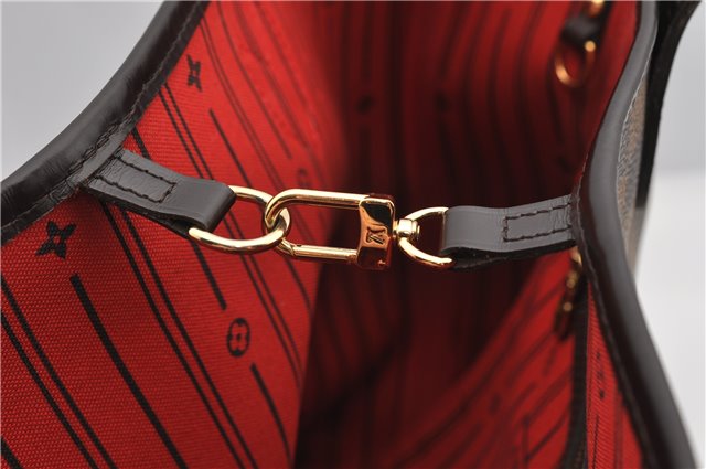 Authentic Louis Vuitton Damier Neverfull MM Shoulder Tote Bag N51105 LV 1327F