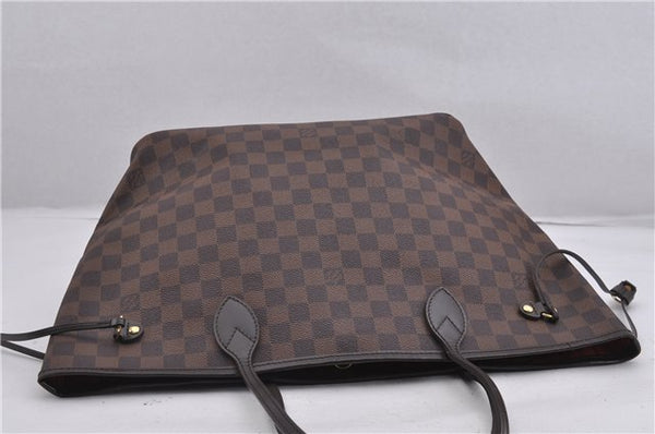 Authentic Louis Vuitton Damier Neverfull MM Shoulder Tote Bag N51105 LV 1329F